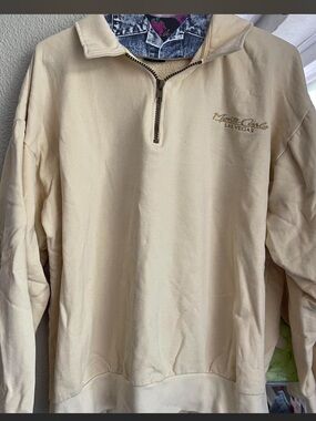 Vintage Monte Carlo Las Vegas Yellow quarter zip